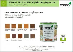 osmo decking oil cho sàn gỗ ngoài trời