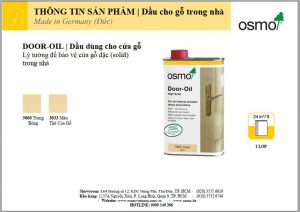 Osmo door oil chuyên cho cửa gỗ