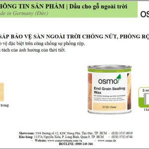 osmo chuyên chống nứt các đầu gỗ